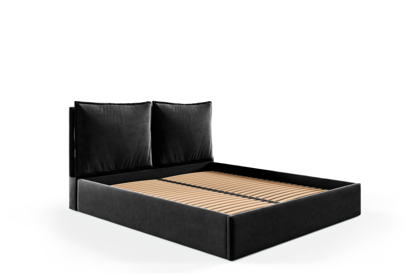 Łóżko 120x200 z pojemnikiem , metalowy stelaż GLAM riviera 100