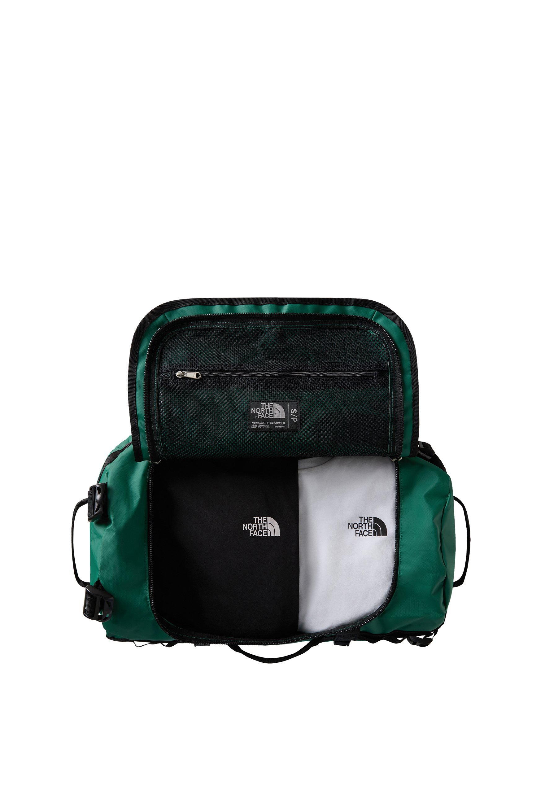 The North Face BASE CAMP DUFFEL S UNISEX - Reisetasche - Evergreen TNF Schwarz