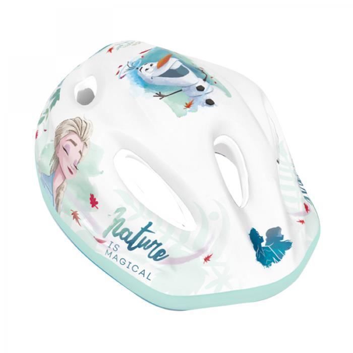 DISNEY V2 FROZEN WHITE CHILDREN'S BIKE HELMET WITH ADJUSTMENT DRIVE, SIZE 52-56 (SOLD ON CARD)
