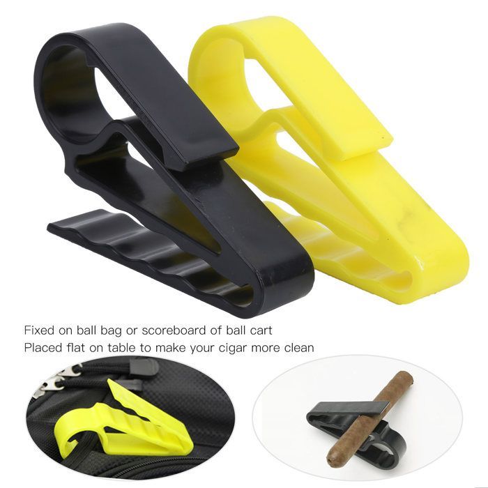 2pcs Golf Cigarette Holder Bag/Cart Boat Cigar Handle Clip Equipment