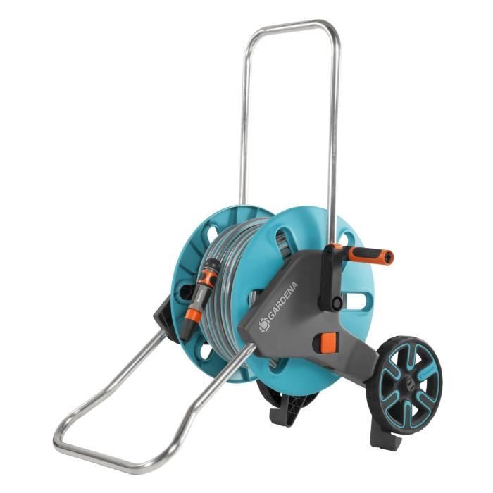 Dévidoir CleverRoll® GARDENA taille M avec kit tuyau 25m - Adapté pour petit jardin - Garantie 5 ans