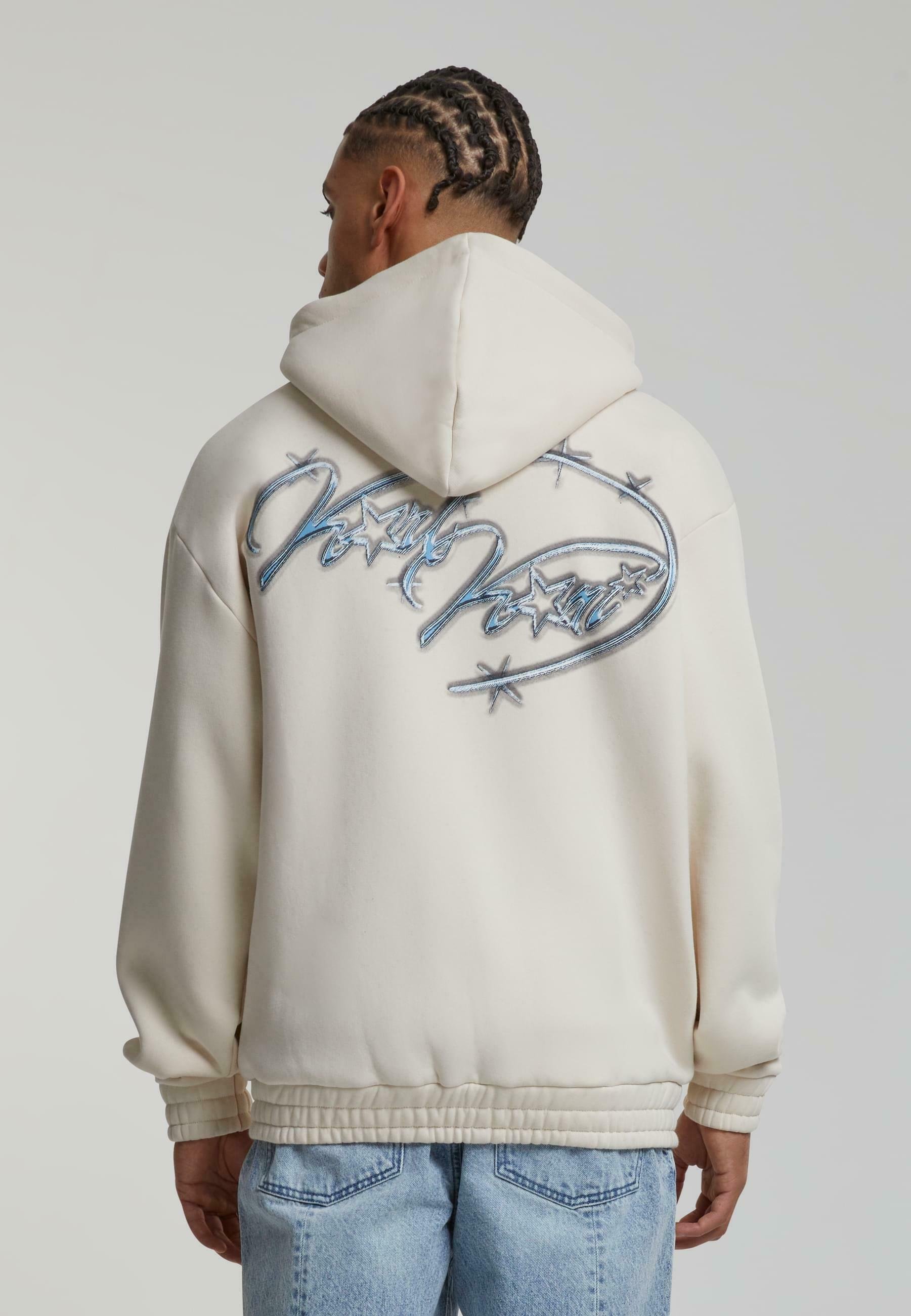 Felpa con zip Karl Kani AUTHENTIC STAR LOGO - color sabbia chiaro