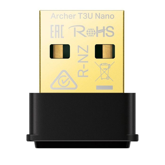 Adaptador WiFi TP-Link Archer T3U Nano Negro