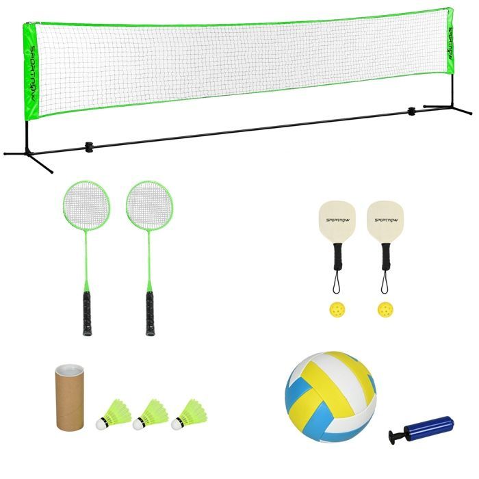 SPORTNOW - Set completo da badminton - PE - 510x103x155cm - Multicolore