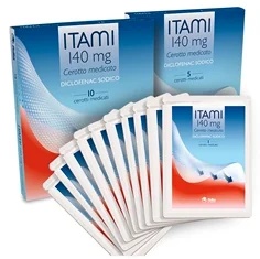ITAM Itami 140 mg 5 adesivos medicamentosos para dor nas articulações