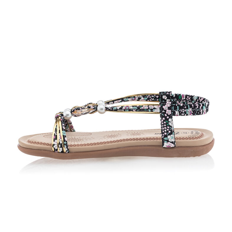 Sandalias negras para mujer / Zapatos de punta abierta