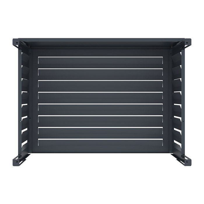Cubierta de aluminio para aire acondicionado/bomba de calor - Gris antracita - LATAKI