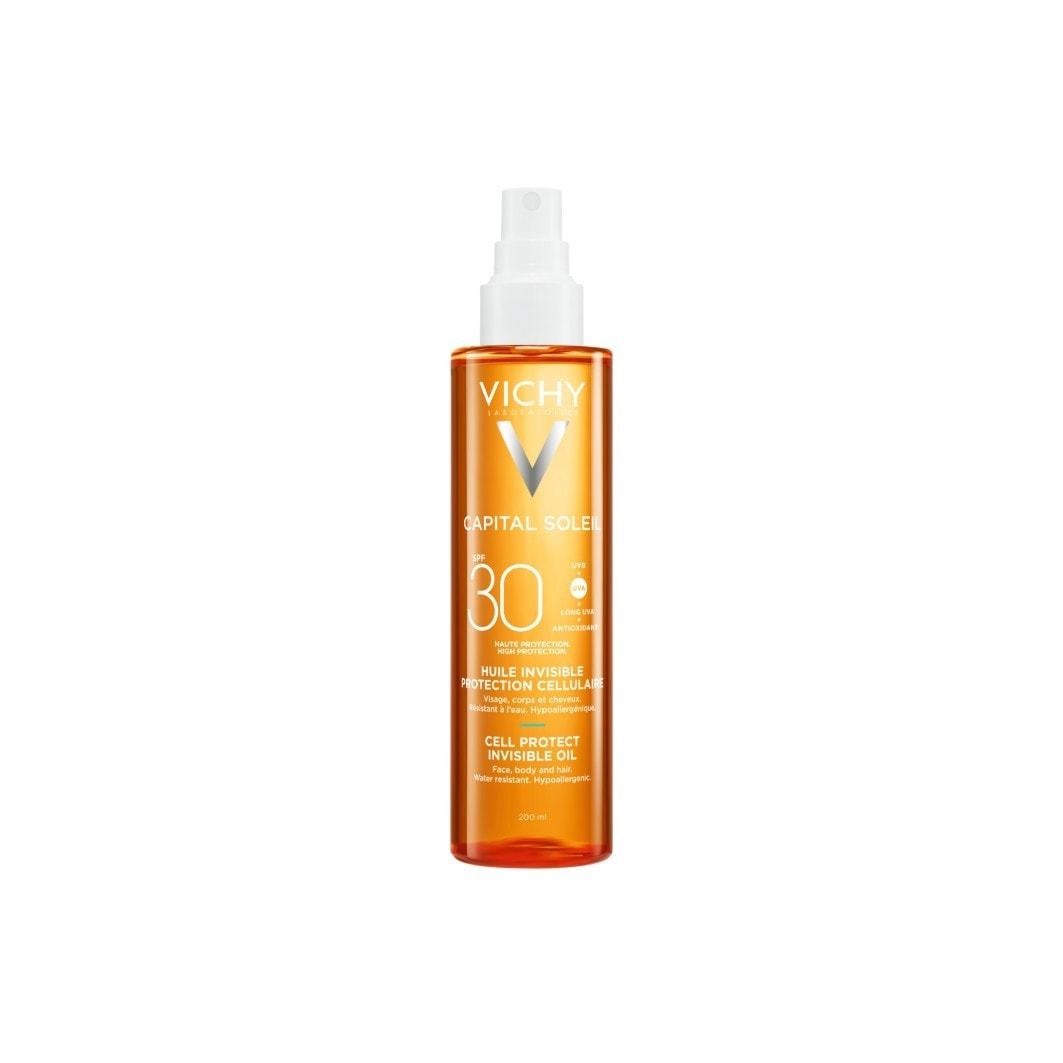 Vichy saules aizsargkrēms Capital Soleil Cell Protect Invisible Oil SPF 30 - 200 ml