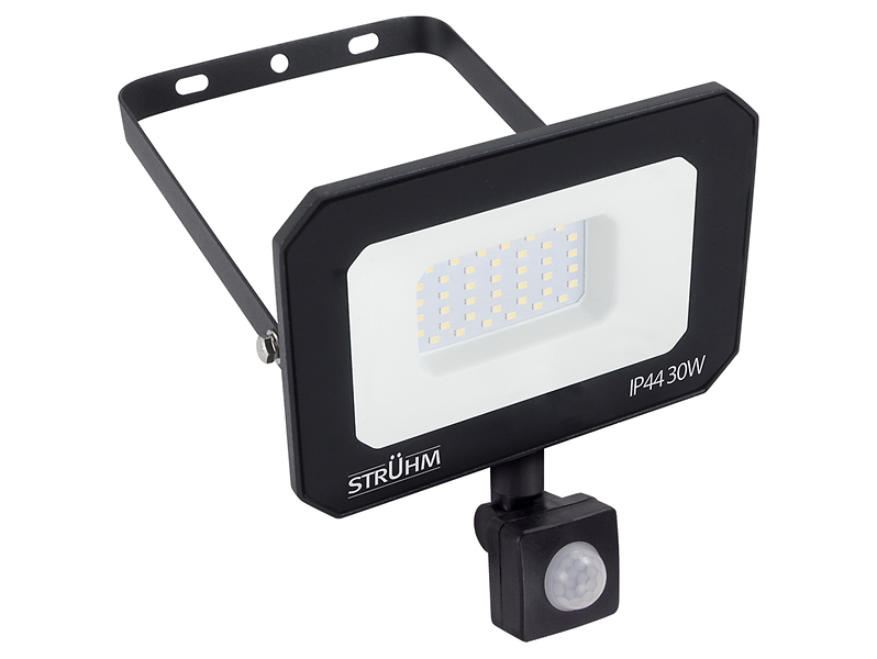 Naświetlacz Aston LED 15,5  cm z czujnkiem ruchu czarny