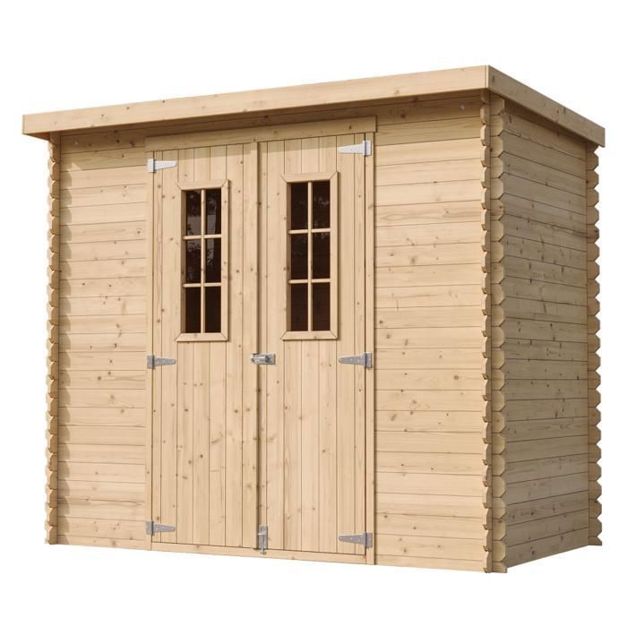 Caseta de jardín de madera - Almacenamiento exterior 239 x 142 x 200 cm / 2,63 m² - TIMBELA M310 C