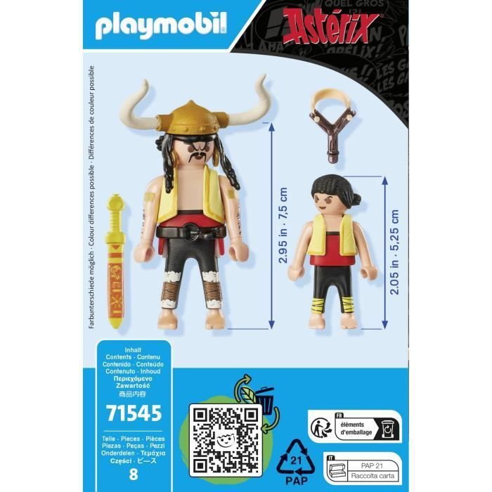 PLAYMOBIL 71545 Zuppa, Crostino e Pepe, Personaggi di Asterix, Età 5+