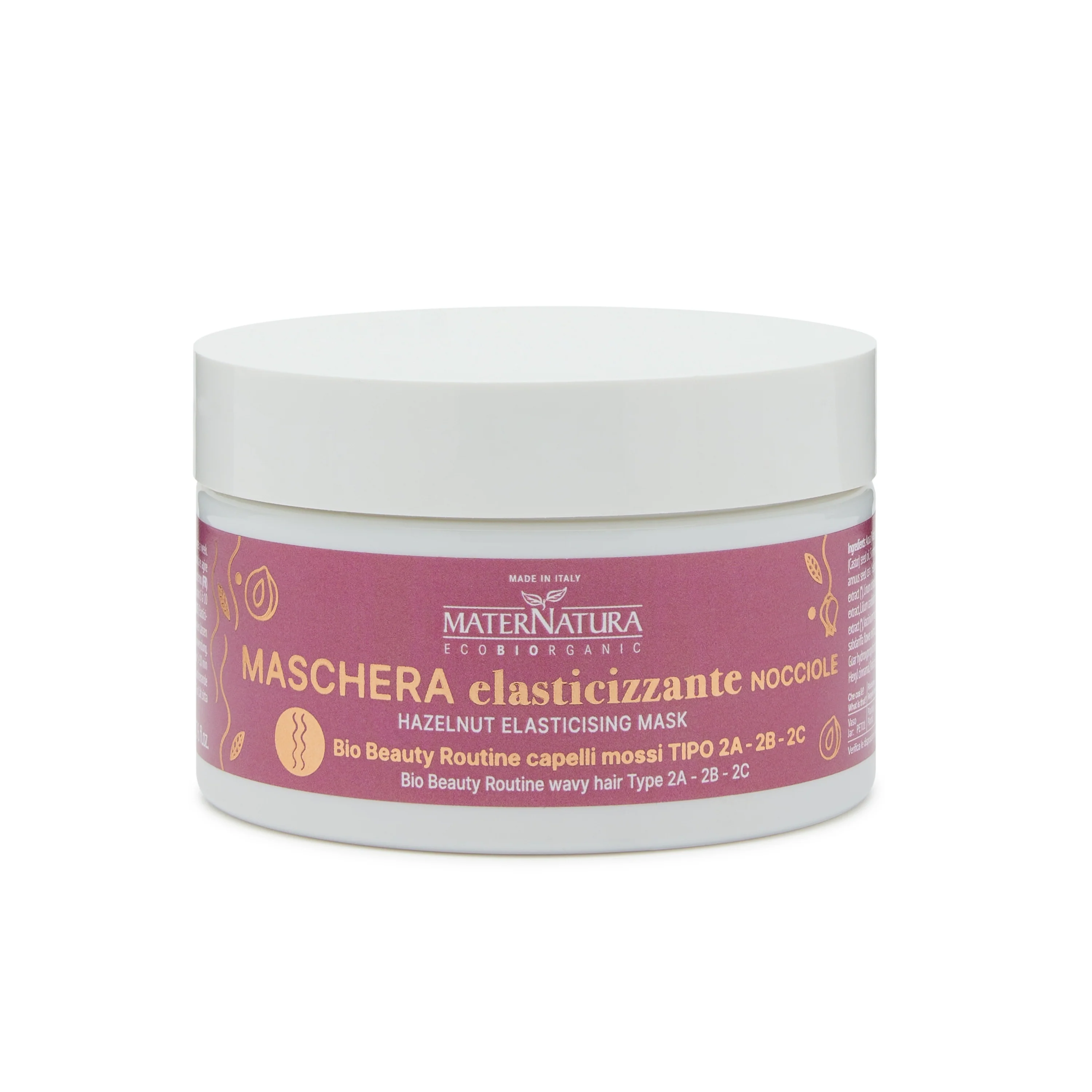 Balsamo Maschere e Olii Maschera Elasticizzante Capelli Mossi Nocciole - Maschera Ricci Definiti Capelli