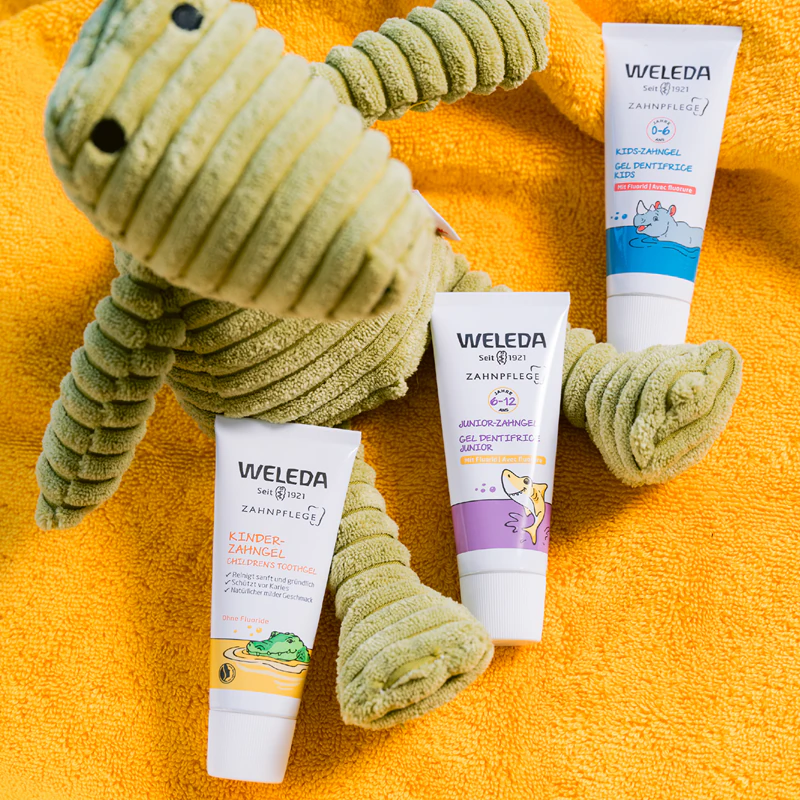 Gel dental com flúor Weleda Junior
