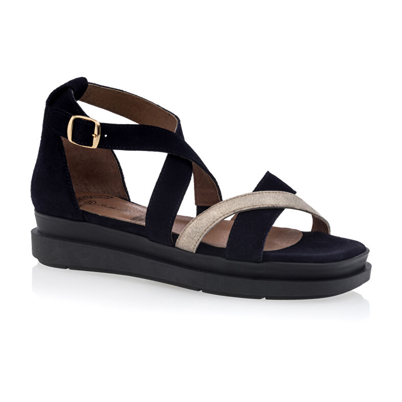 Sandalias azules para mujer / Zapatos de punta abierta