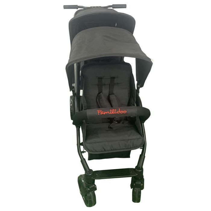 Poussette 3 places Lidoo H3E + Ergondrive Full Black