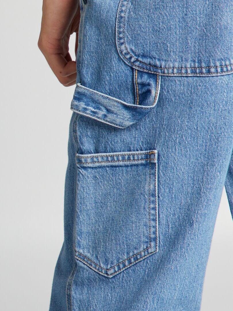 Pantalones vaqueros rectos - AZUL