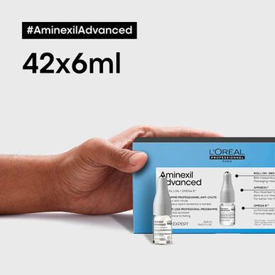L'Oréal Professionnel Serie Expert Aminexil Advanced Anti Chute Ampoules Anti-Hair Loss Stimulating Redensifiers 6 x 42 ml 6 x 42 ml