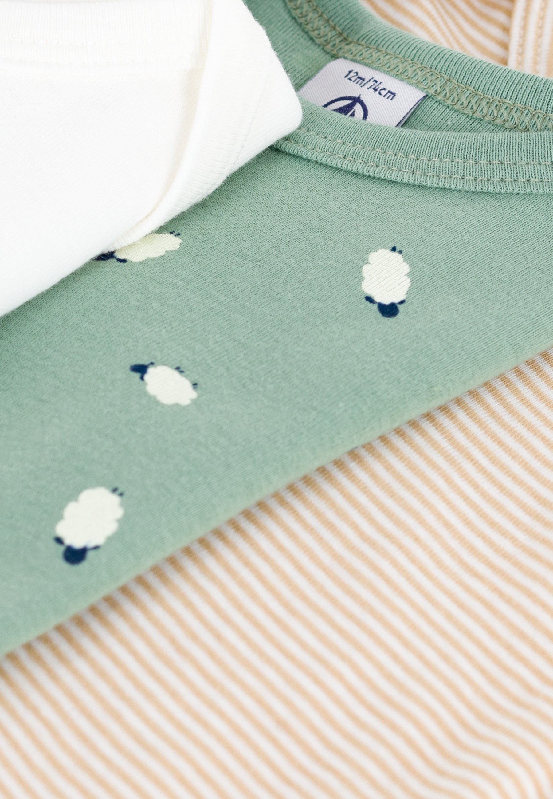 Petit Bateau 3 PACK UNISEX - Body - veelkleurig