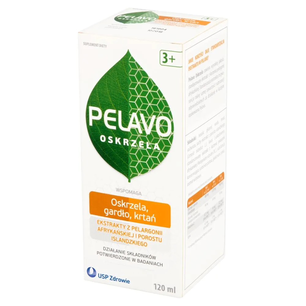 Pelavo Oskrzela, Syrop na oskrzela, gardło, krtań, Dla dzieci od 3. roku życia