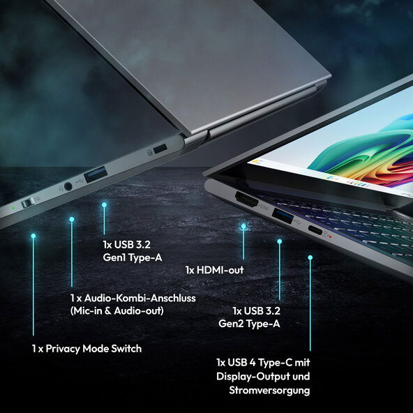 14-tums bärbar dator SPRCHRGD S1 Elite, CoPilot+ PC (MD62637)