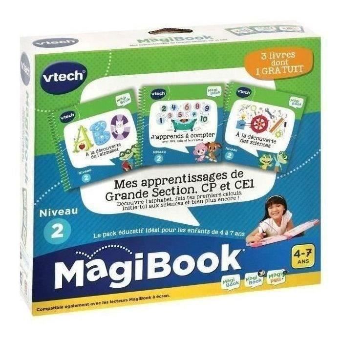 Magibook Interaktiivinen kirja - VTECH - Oppimiseni esikoululaisille, 1. ja 2. luokille - 3 kirjan pakkaus