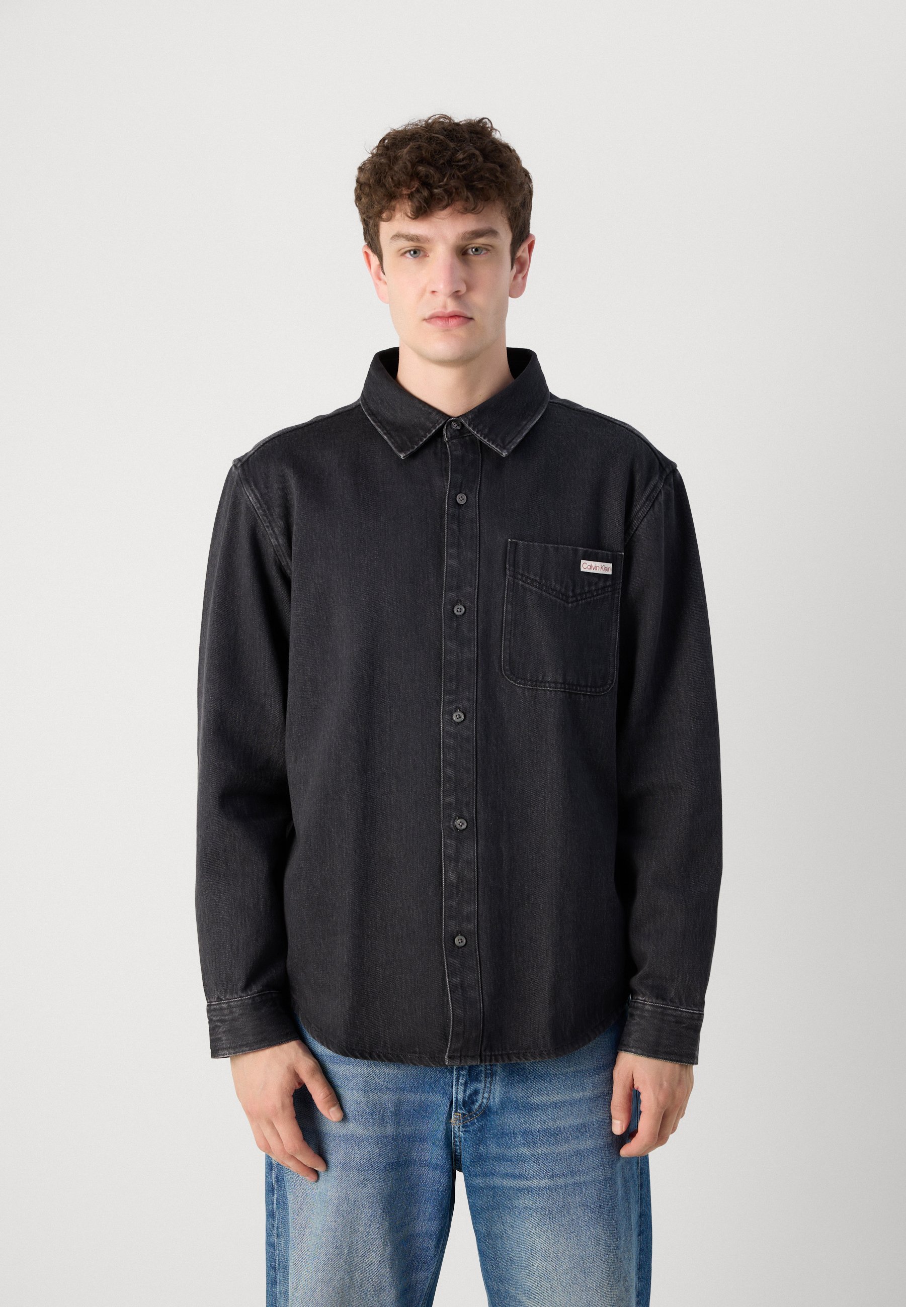 Calvin Klein Jeans CLASSIC OVERSHIRT - Camicia - nera