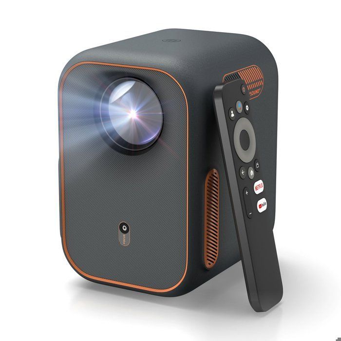 WEMAX Mini 4K Projector - Netflix & Google TV Certified - Native 1080P - WiFi/Bluetooth - Dolby Audio - for Home Cinema/Gaming
