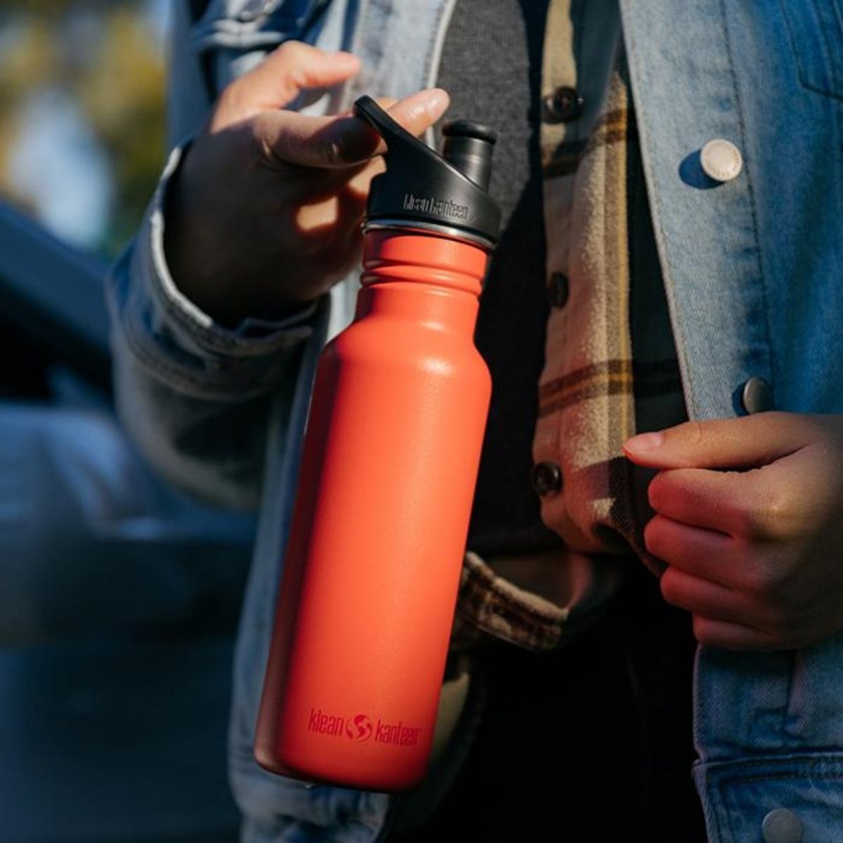 Klean Kanteen Classic 18oz Wasserflasche mit Sportverschluss