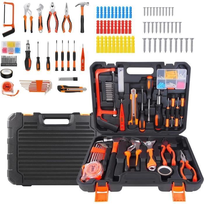 Cassetta degli attrezzi, cassetta degli attrezzi da 102 pezzi, set di attrezzi DAYPLUS, kit cassetta degli attrezzi, valigetta degli attrezzi, kit di attrezzi