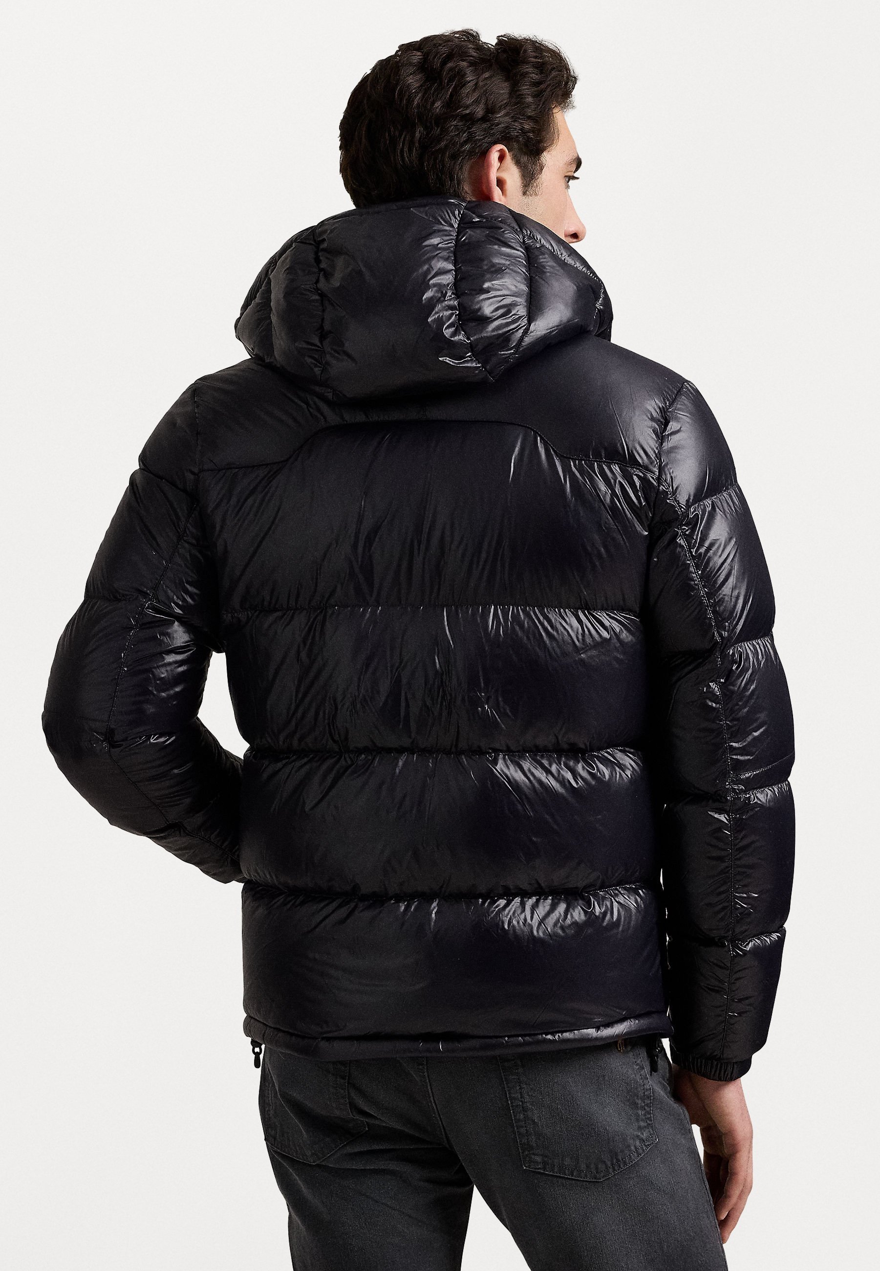 THE GORHAM GLOSSED DOWN JACKET - Péřová bunda - black