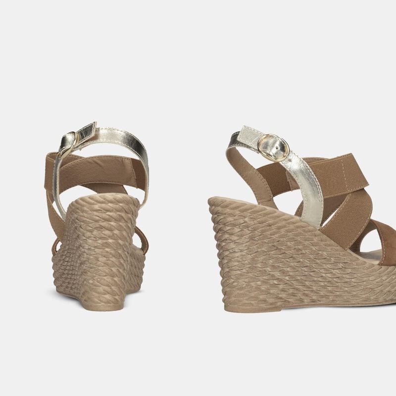 Kvinnors kilklackade sandaler