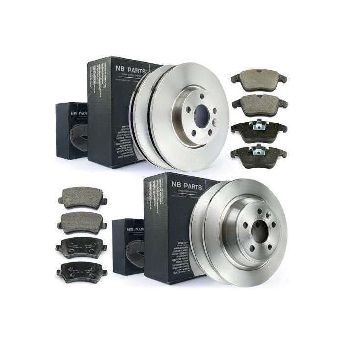 4x Disques de Frein + Plaquettes Avant + Arrière Ford Galaxy S-MAX Complet