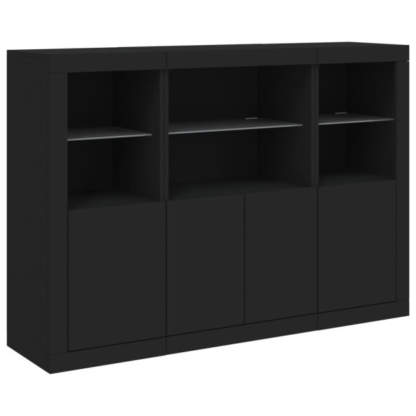 VidaXL Szafki z oświetleniem LED 3 szt.