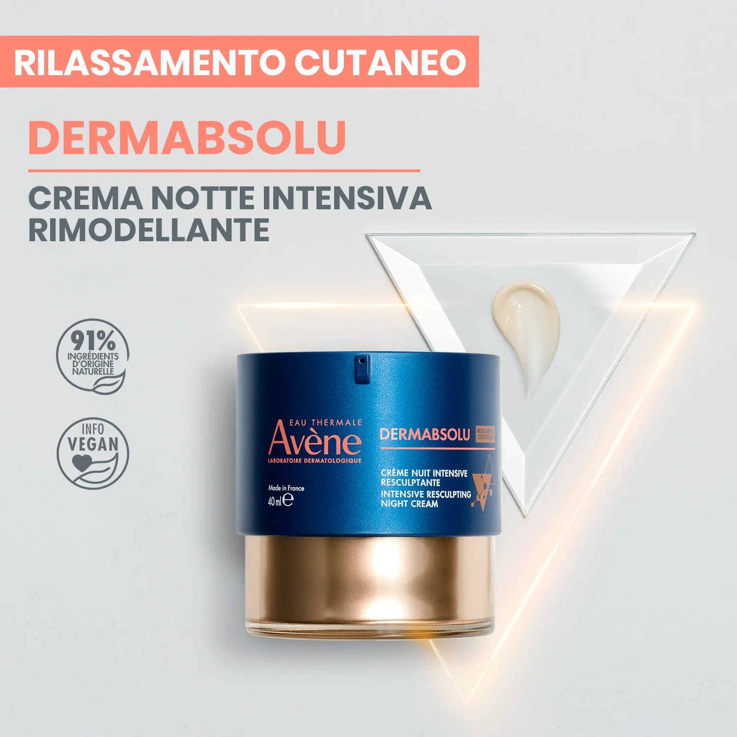 DermAbsolu Crema Notte Intensiva Rimodellante - Tratt.globale viso notte , Tratt.viso notte antirughe