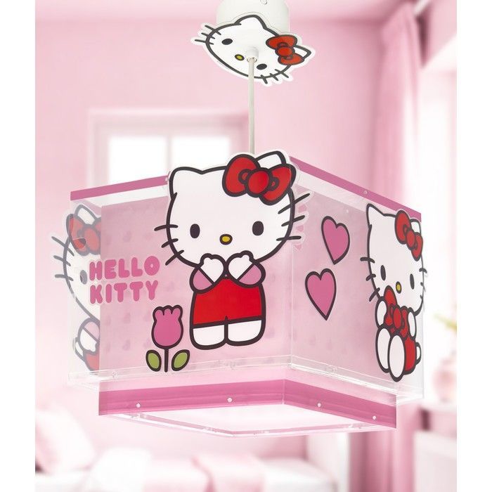 Lámpara de araña y lámpara colgante infantil de Hello Kitty de Dalber