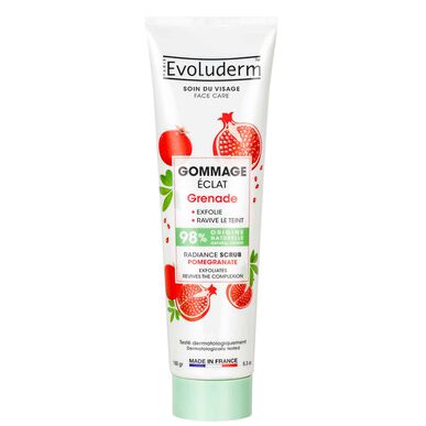 Evoluderm Gommage Éclat Grenade Radiant -kasvokuorinta granaattiomenalla 150 ml 150 ml