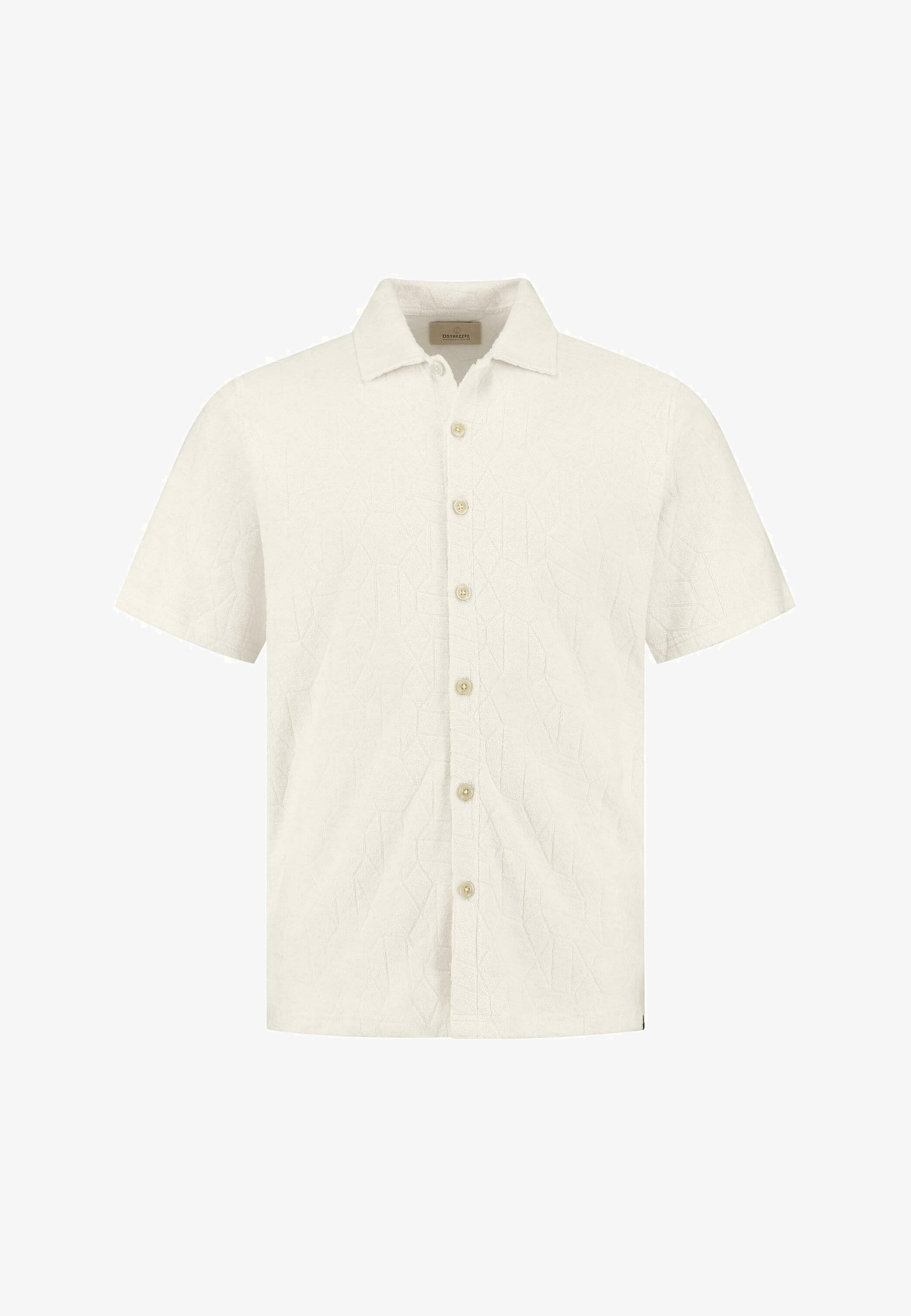 Dstrezzed Myron Hemd Jacquard Frottee - Hemd - Offwhite