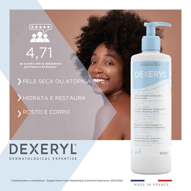 Dexeryl fuktighetskrem for tørr og atopisk hud 500 ml 500 ml