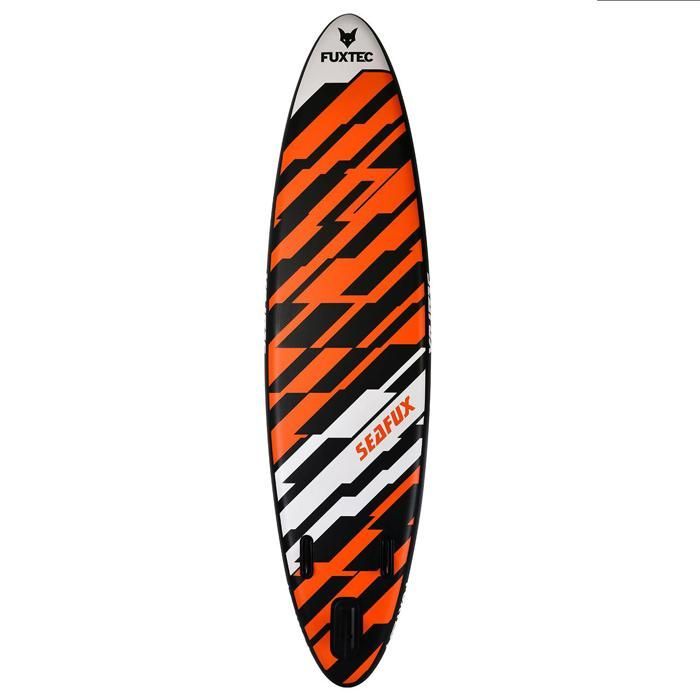 FUXTEC opblaasbaar stand-up board, 320 x 81 x 15 cm - oranje, wit, zwart - Sea Cruiser