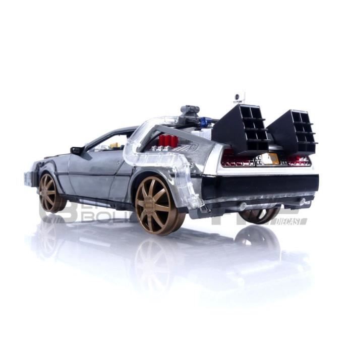 Verzamelbaar miniatuurautootje - DeLorean Back to the Future III (1990) - Jada Toys - schaal 1/24 - zilver