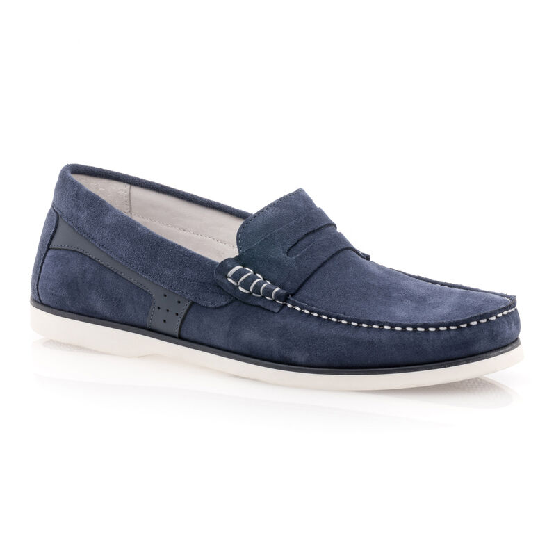 Mocasines/zapatos náuticos azules para hombre