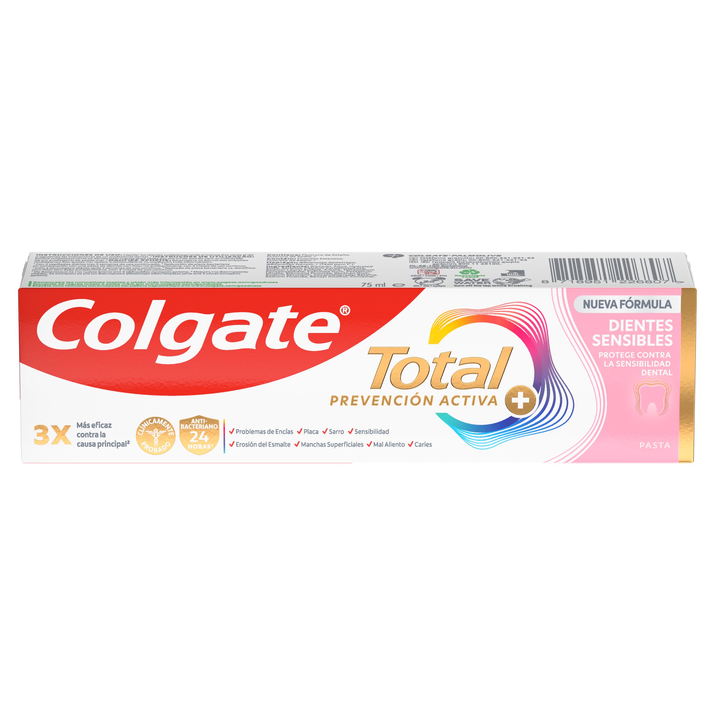 Pasta za zube Total Active Prevention za osjetljive zube Paste za zube i paste za zube
