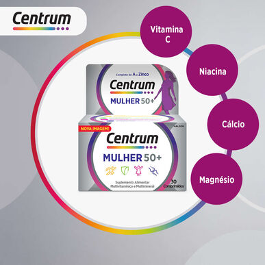 Centrum Suplemento Multivitamínico Centrum Mulher 50       30 comprimidos 30 comprimidos
