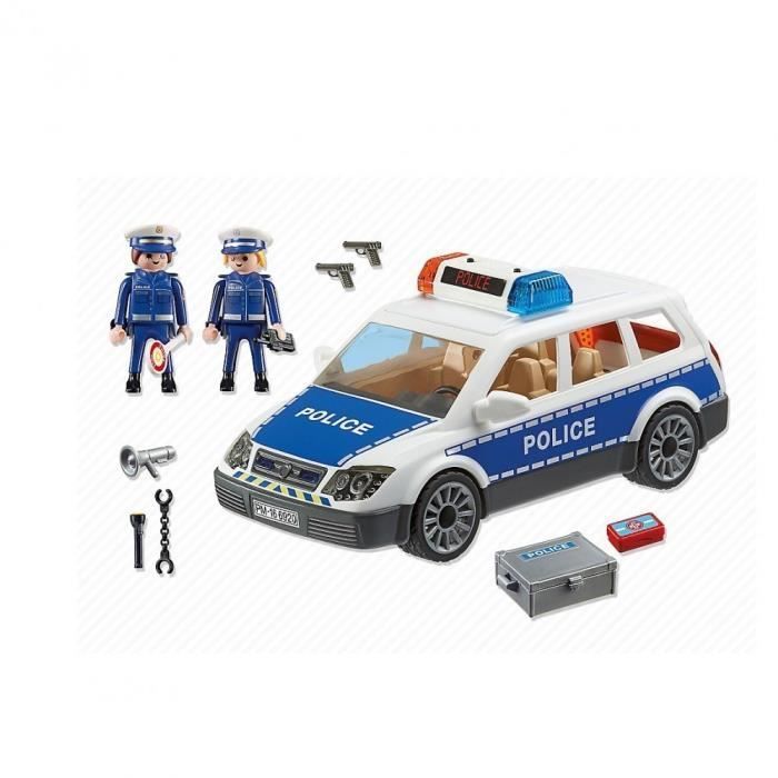 PLAYMOBIL 6920 Polizeiauto mit Blaulicht und Sirene, City Action, Polizei, ab 5 Jahren