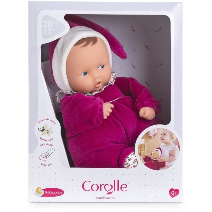 Corolle Babipouce Rose Grenadine Soft Toy - 28 cm - Vanilla Scent - From Birth