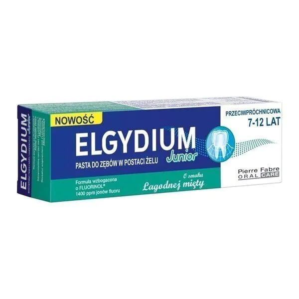Elgydium Pasta do zębów dla dzieci 7-12 Lat Łagodna Mięta