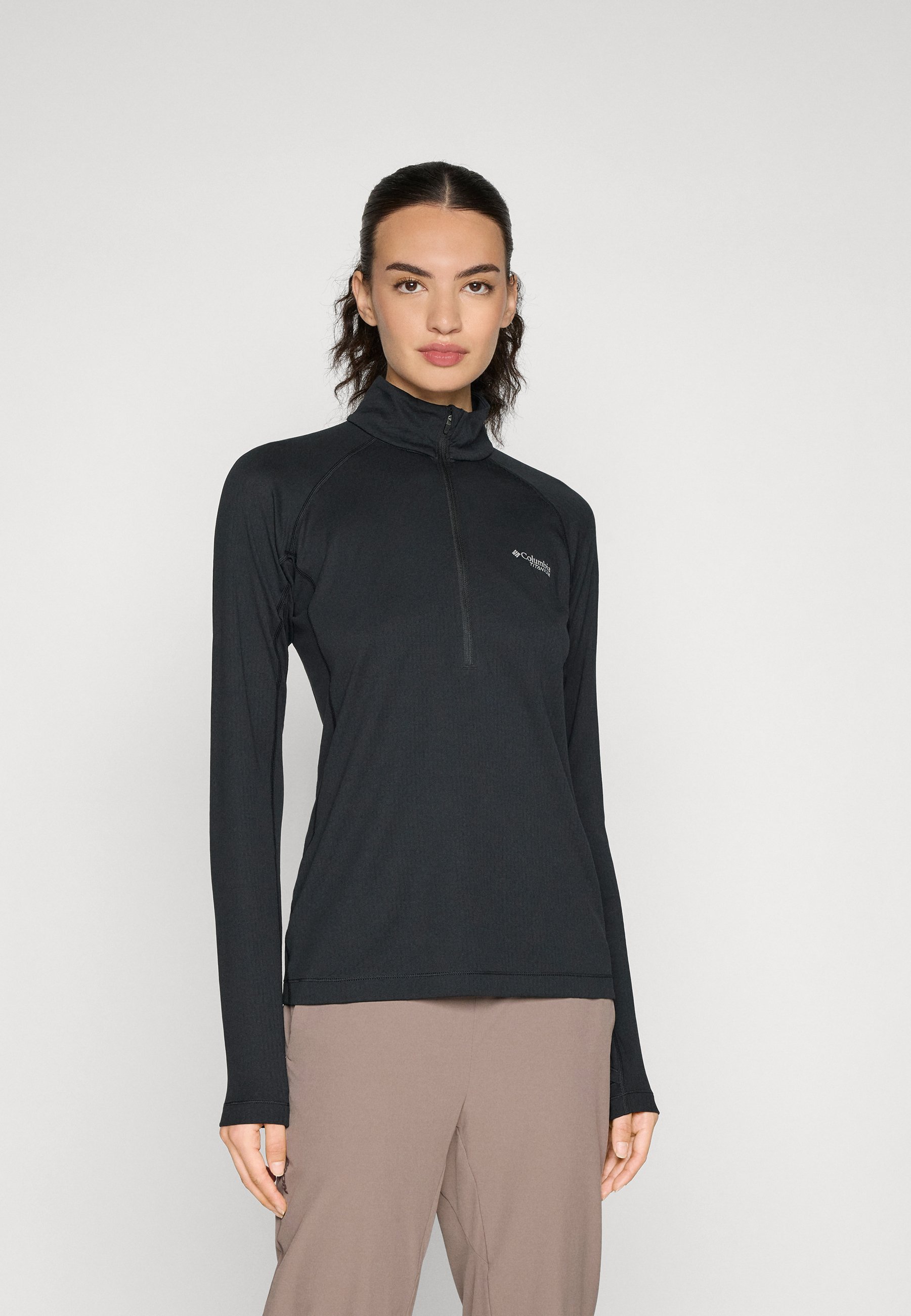 Columbia DRIVENTURE™ HALF ZIP - Tricou cu mânecă lungă - negru