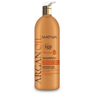Kativa Argan Oil Protection Softness & Shine Shampoo vlažilni šampon za suhe in puste lase 1000 ml 1000 ml