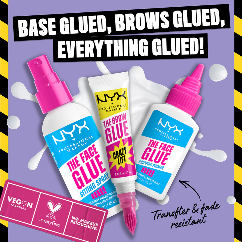 NYX Professional Makeup The Brow Glue Crazy Lift dlhotrvajúci gél na obočie