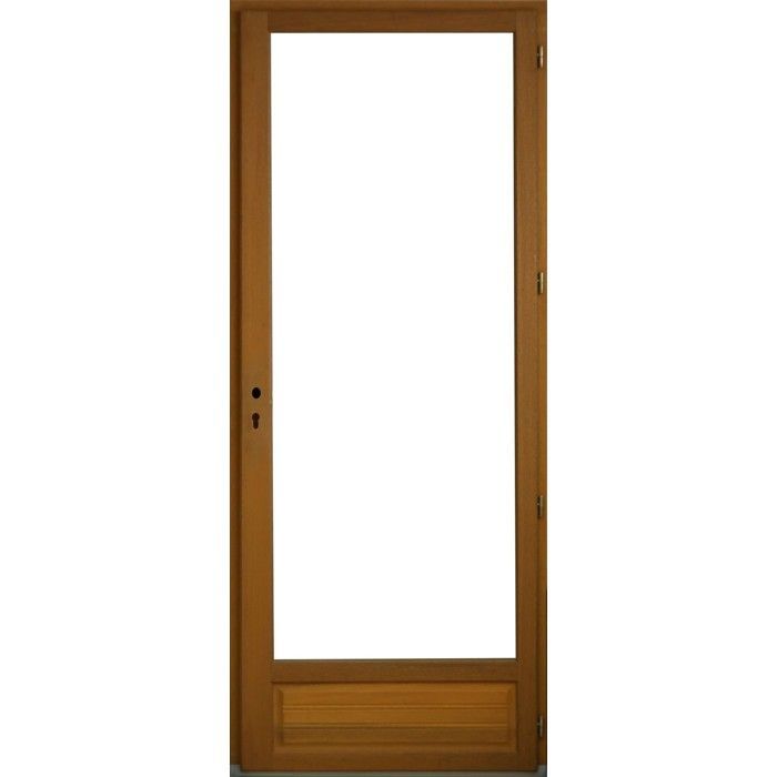 Wooden French Door, 1 Leaf, H205 x W80 cm, Right-Hand Opening